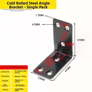 BINGCHENGJIANCHEN | Reinforced Black L-Shape Shelf Support Bracket