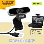 M-Tech Camera Webcam 1080P Full HD WB350 Webcam for PC