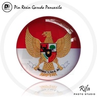 MERAH PUTIH [Wholesale!!!] Red And White GARUDA PIN 25mm (1 Dozen)