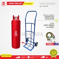 Goods transport tool hand trolley/ trolley/ for 50 kg gas transport multi-function trolley/ with a c