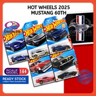 Hot Wheels 2025 Mustang 60th Ford Mustang GTD/ 2020 Ford Mustang Shelby GT500/ '67 Shelby GT500