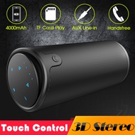 ZEALOT S8 Portable Bluetooth Speaker Wireless Subwoofer 3D Stereo Bass Touch Control TF Card AUX Play With Microphone