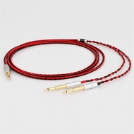 8 Core 7N OCC Red Braided Earphone Cable Headset Headphone