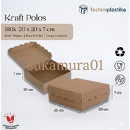 Kraft Lace Rice Box 20x20cm 310gsm Box TechnoPlastica Nesto