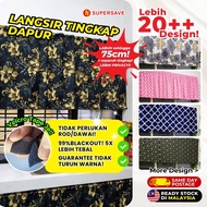 SUPERSAVE Langsir Dapur Kitchen Cabinet Kitchen Curtain Blackout Window Short Curtain Langsir Murah 