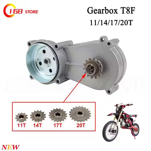 T8F 11T 14T 17T 20T Gearbox for 47cc 49CC 2-Stroke Engine ATV Quad Mini Off-Road Pocket Bike Accesso