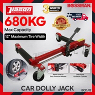BOSSMAN BCDJ12 12" Bicu Dolly Kereta Heavy Duty / Car Dolly Jack Wheel Positioning Dolly Garage Tool