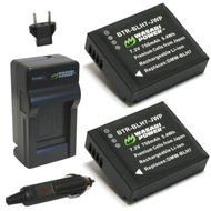 Battery (2-Pack) and Charger for Panasonic DMW-BLH7, DMW-BLH7E, DMW-BLH7PP (Compatible with Panasoni