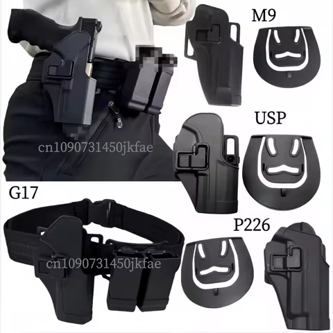 HOT Tactical Gun Holster For G*ock G17 G19 M9 Colt 1911 Sig S*uer P226 HK USP Airsoft Belt Holster G