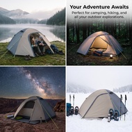 2 Person Camping Tent Double Layer Waterproof Four Season Outdoor Shelter
