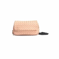 BOTTEGA VENETA BV 裸粉色 mini olimpia 編織 肩背包