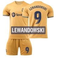 [In Stock] NO.30 Gavis Adults Kids Football Kits Soccer Set 2022-23 FCS Barcelonas Golden Yellow NO.