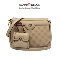 ALAIN DELON LADIES PERFORATED TEXTURE SERIES SLING BAG WITH SMALL POUCH - AHB1313PN3NJ2