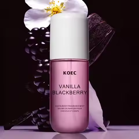 50ml KOEC Vanilla Blackberry Fragrance Mist Perfume Moisturizing Refreshing Triple Notes Raspberry E