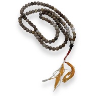 ประคำ 1117 มิล มี 108 เม็ด ไม้กลายเป็นหินลูกประคำสร้อยคอสวดมนต์ นั่งสมาธิ