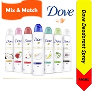 Dove Women/Men Deodorant Spray, 150ml,[Min]