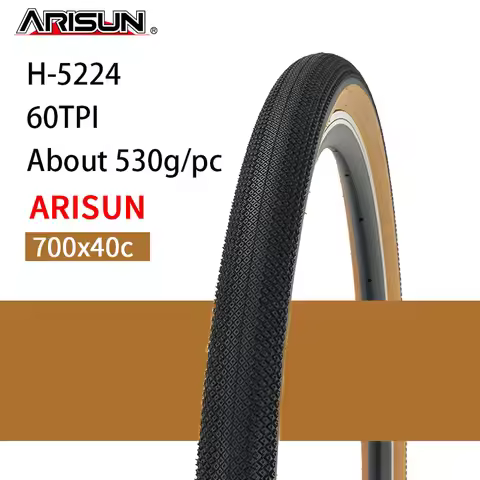 1pc CHAOYANG ARISUN 700×25/28/35/38/40/45C Road Gravel Bike Tire 30/60TPI Tire Vintage Brown Edge An