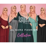 ASYIFA DRESS MUSLIMAH EXCLUSIVE Women's Long Dress Plus Size Pleated Cake Dress