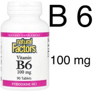 [USA] vitamim B 6 100mg Natural Factors 90 tablets