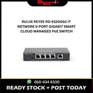 RUIJIE REYEE RG-ES205GC-P NETWORK 5-PORT GIGABIT SMART CLOUD MANAGED PoE SWITCH RE101