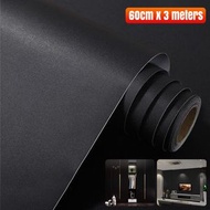 昇星好物 - 黑色PVC自粘牆紙 防潮抗污翻新牆紙(平行進口)