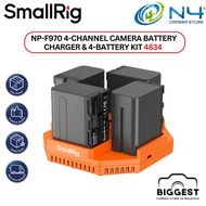 SMALLRIG NP-F970 4-CHANNEL CAMERA BATTERY CHARGER & 4-BATTERY KIT 4834