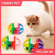 Cat Chew Toy Plastic Dumbbell Jingle for Cute Small Dog Kitten Training Sound Toy Pet Scratching Toy