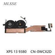 New For Dell XPS13 9380 XPS 13-9380 Laptop CPU / Graphics Cooling Heatsink Fan Assembly DP/N: WCX2D 0WCX2D AT2Q0001DT0