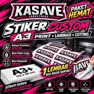 Custom A3 Media Stickers Print + Lamination + Cutting