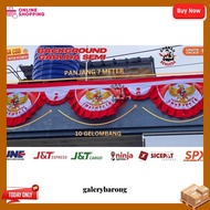 Semi Garuda Background Flag 10 Waves 8 Meters