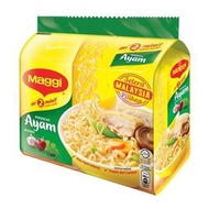 ( 現貨 ) ( 77克 x 5包 ) 馬來西亞  Maggie 美極 快熟麵 泡麵 - 雞肉 口味