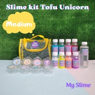 Medium Unicorn Slime Kit/ Slime Material Package/Diy Slime/Kit Slime/Slime /Kit Unicorn Medium-Yello