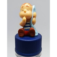 Pepsi Plastic bottle cap Snoopy No.6 Linus mini figure From Japan No Packed.