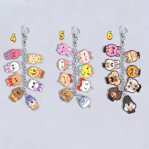 SKZOO Korea's latest popular group cartoon keychain hanging string bag decoration