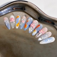 Koi Lotus Press on Nails by Limerence Studio | Premium Fake Nails