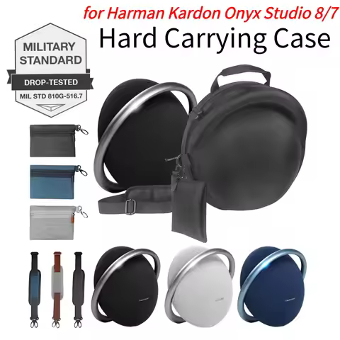 EVA Carrying Case Waterproof Portable Storage Bag With Shoulder Strap & Accessory Bag for Harman Kar