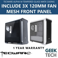 TECWARE Alpha M Tempered Glass mATX Casing