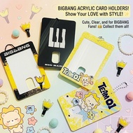 Luvele PC Holder Acrylic Bigbang G-Dragon Taeyang Daesung cahol | Photocard Holder K-Pop 7x10cm Aest