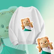 Butter Bear & Seven Eleven 711 Round Neck Sweater Fashion Printing sweatshirt Unisex Cotton T-Shirt 