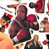 George Foreman Sticker HD Waterproof American Ex-Pro Boxing Athlete George Foreman Sticker