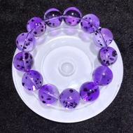 💜【香港天然水晶手串】極品紫海膽花晶｜辟邪，開運，健康，17.4mm收藏級｜19112結緣💰