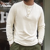 Áo Sơ Mi Henry Cổ Điển Mỹ "007" Phong Cách Dụng Cụ Mùa Thu Thương Hiệu Maden Cho Nam Giới Trẻ Áo Thu