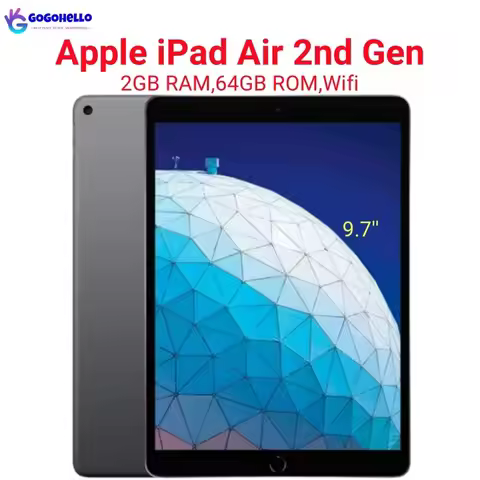 95% New Original Apple iPad Air 2014 iPad Air 2nd Gen Wifi 64GB ROM 2GB RAM 9.7'' iOS 8.1 IPS LCD Ap