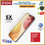 Kính Cường Lực ZAGG cho iphone 17 Series Trong Suốt Plus Edge/ Chống Nhìn Trộm Elite Edge Privacy kè