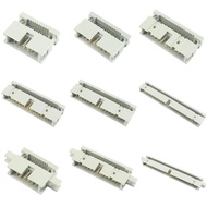5pcs 2.54mm Pitch 10/14/16/20/26/30/34/40/50/60/64 Pin Male Straight IDC Box Header Connector For 1.