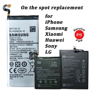 Samsung Huawei Sony Xiaomi Asus LG Phone battery replacement installation
