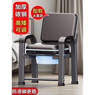 Elderly toilet chair, portable toilet, elderly commode chair, sturdy elderly bath chair, non-slip ba