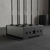 Heavy Duty Steel 9 Barbell Rack Space Saving Bar Storage Rack Thick Tube for Fitness Trainers