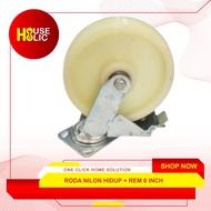 Wheels LiveNilon + Brake 8" Caster Wheels Trolley Showcase Caster Wheels