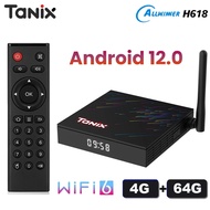 TANIX TX68 Android 12 Smart TV Box Allwinner H618 2.4G&5G Wifi6 4K HD 4G 64G 4G 32G Set Top Box Medi